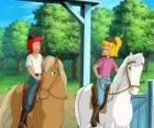 Биби и Тина, две девочки очень любил лошадей
